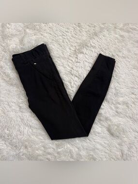 Women’s Size IT46 Black Equiline Knee Patch Horseback Riding Breeches. Good Cond